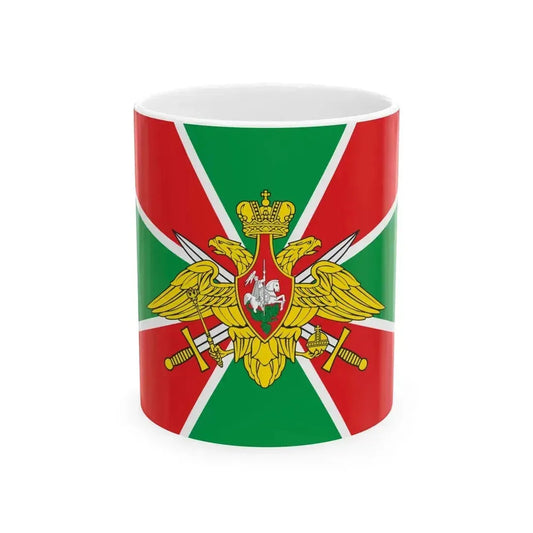 Flag of Border Troops of Russia (Russia) White Coffee Mug 11oz - Go Mug Yourself