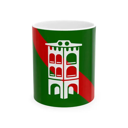 Flag of Borghesiana (Italy) White Coffee Mug 11oz - Go Mug Yourself