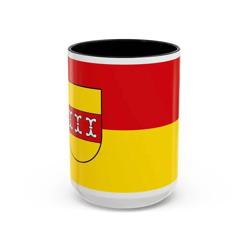 Flag of Borken Germany - Accent Coffee Mug 15oz Black - Go Mug Yourself