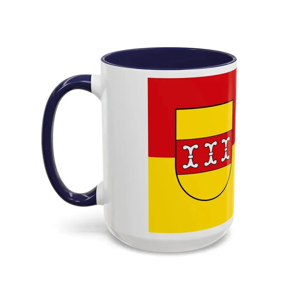 Flag of Borken Germany - Accent Coffee Mug - Go Mug Yourself