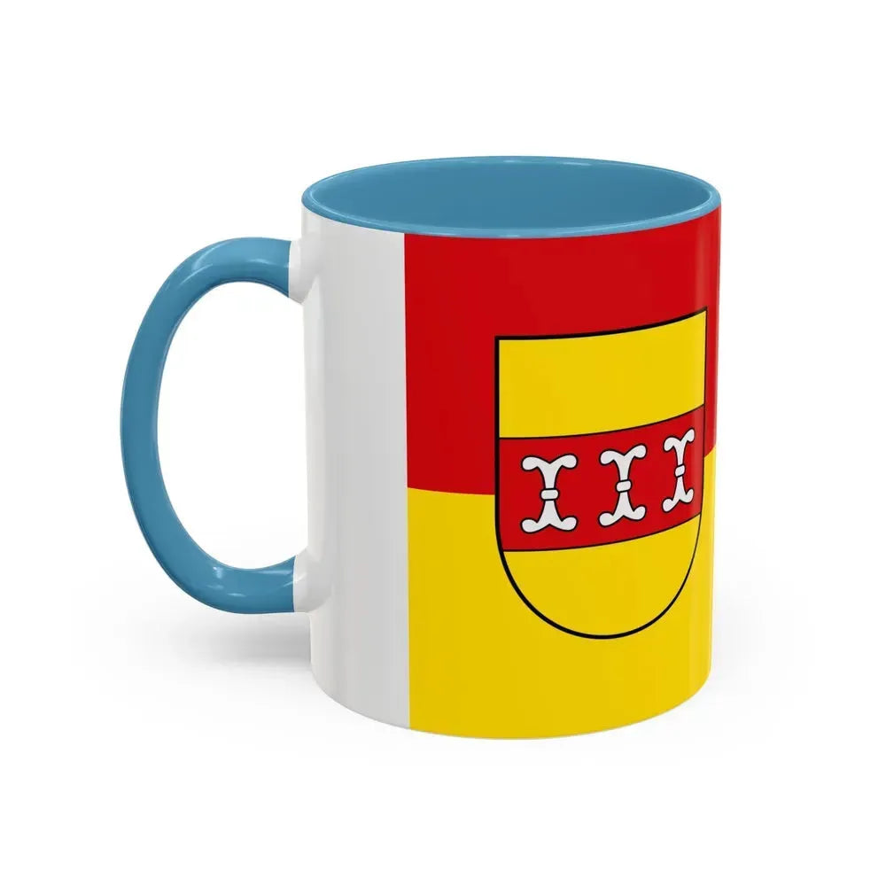 Flag of Borken Germany - Accent Coffee Mug - Go Mug Yourself