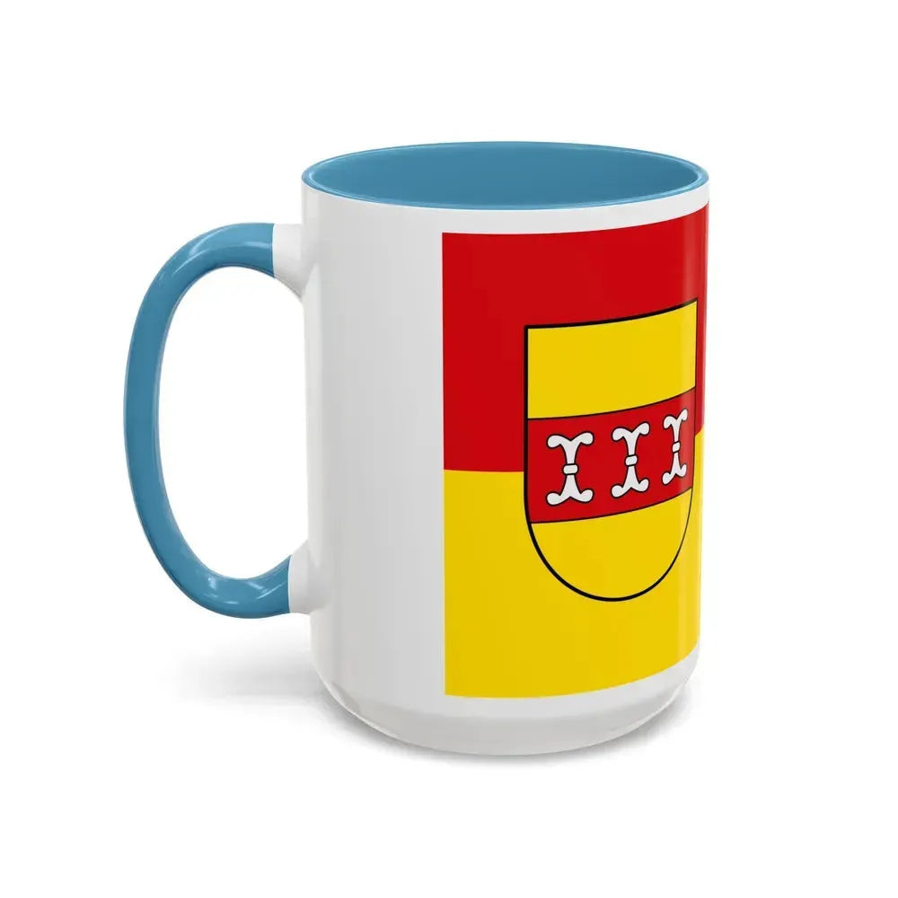 Flag of Borken Germany - Accent Coffee Mug - Go Mug Yourself