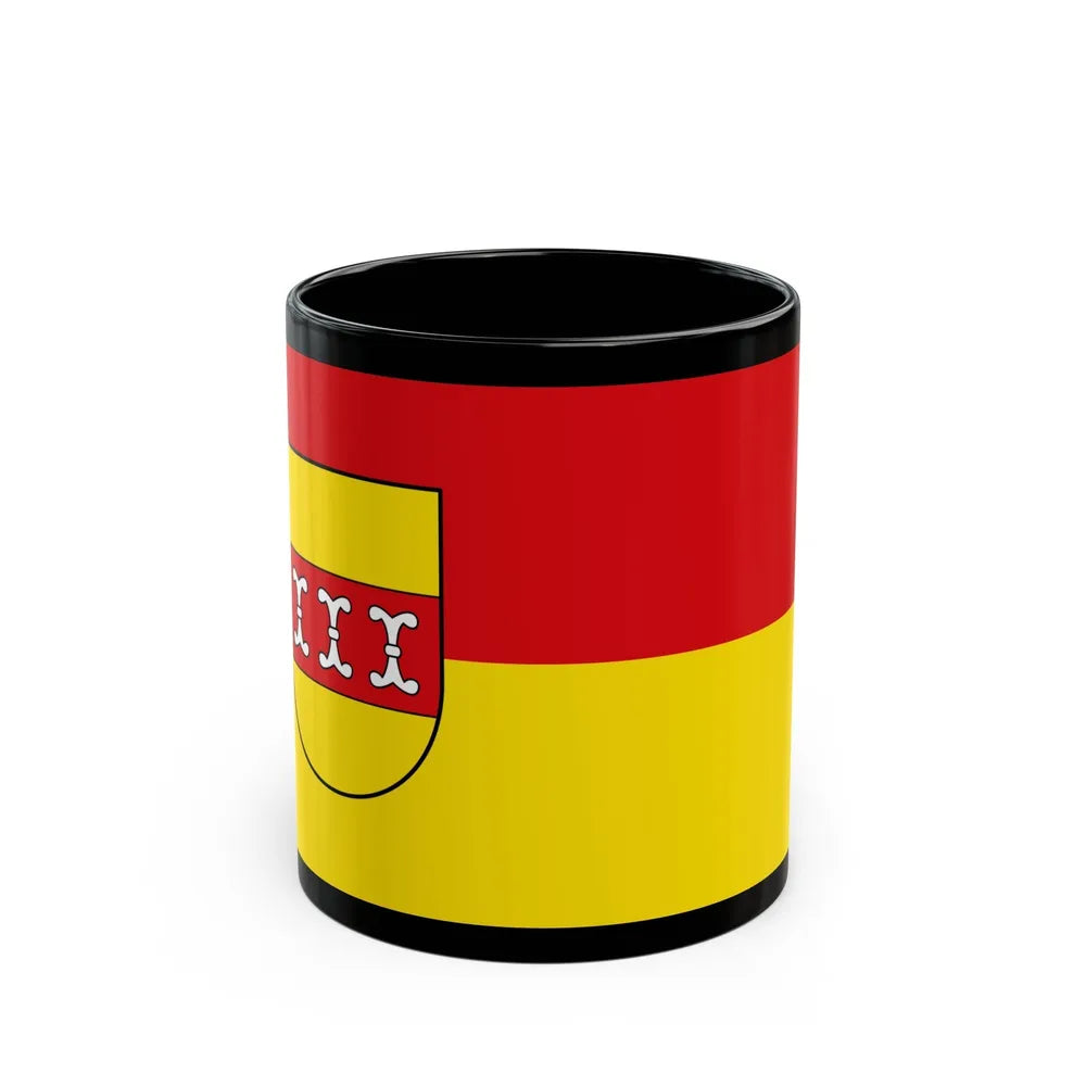 Flag of Borken Germany - Black Coffee Mug-11oz-Go Mug Yourself