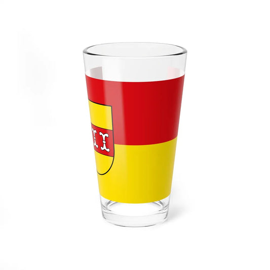 Flag of Borken Germany - Pint Glass 16oz-16oz-Go Mug Yourself