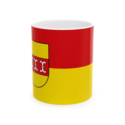 Flag of Borken Germany - White Coffee Mug-11oz-Go Mug Yourself