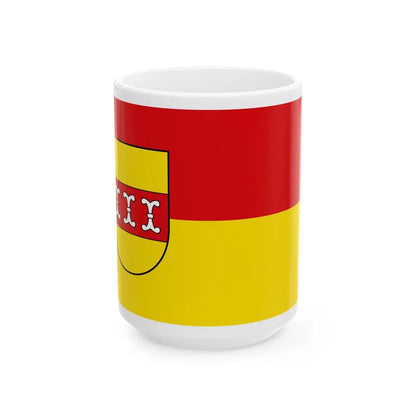 Flag of Borken Germany - White Coffee Mug-15oz-Go Mug Yourself