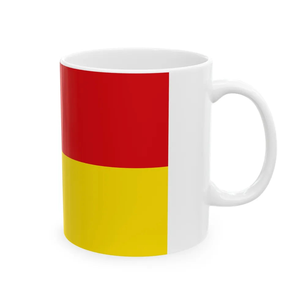 Flag of Borken Germany - White Coffee Mug-Go Mug Yourself