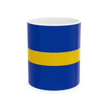 Flag of Borne Overijssel (Netherlands) White Coffee Mug 11oz - Go Mug Yourself