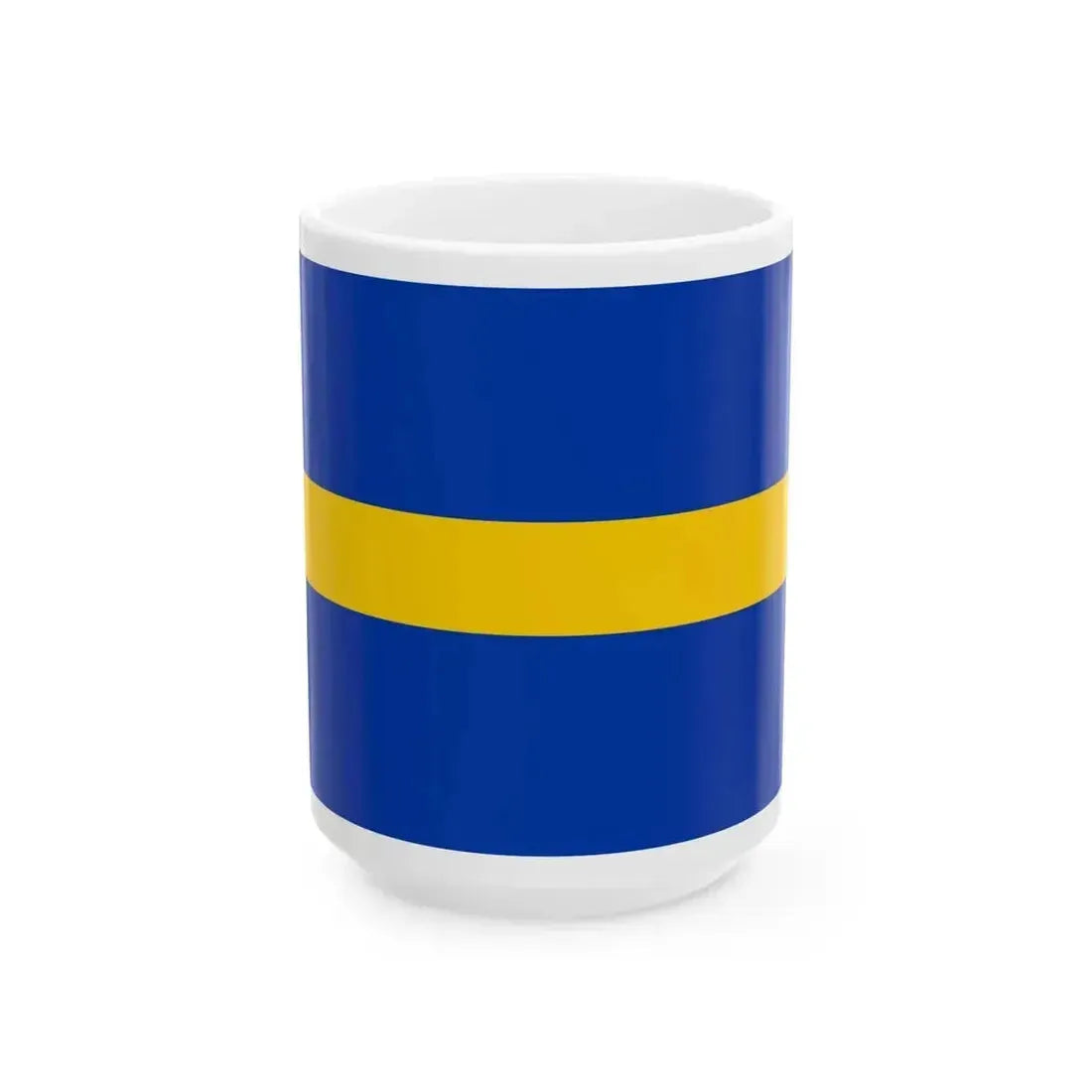Flag of Borne Overijssel (Netherlands) White Coffee Mug 15oz - Go Mug Yourself