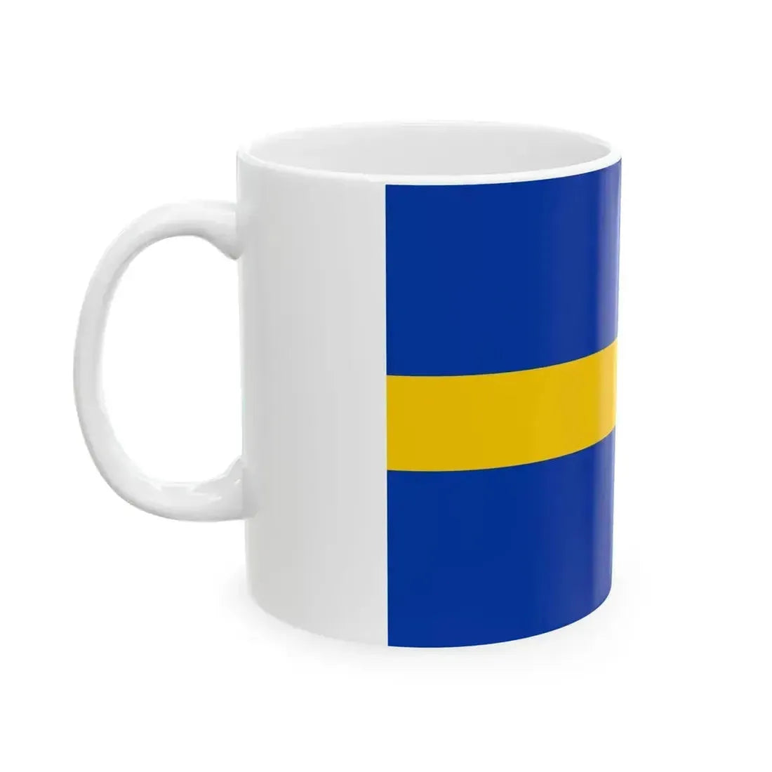 Flag of Borne Overijssel (Netherlands) White Coffee Mug - Go Mug Yourself