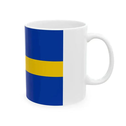 Flag of Borne Overijssel (Netherlands) White Coffee Mug - Go Mug Yourself