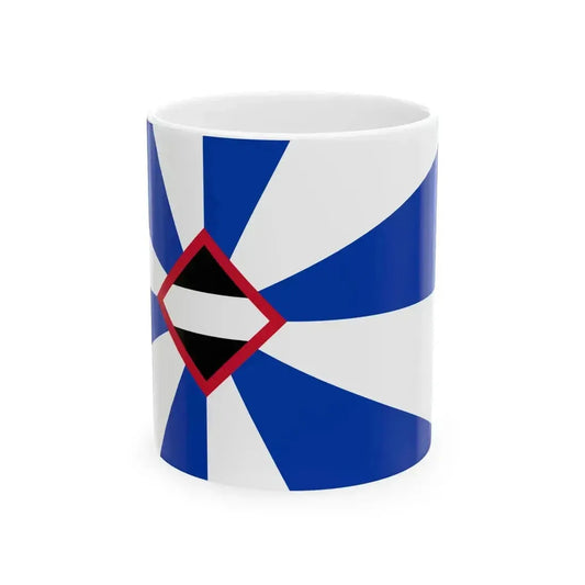 Flag of Borsele (Netherlands) White Coffee Mug 11oz - Go Mug Yourself