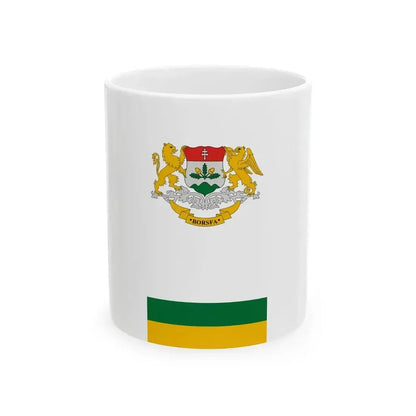 Flag of Borsfa (Hungary) White Coffee Mug 11oz - Go Mug Yourself