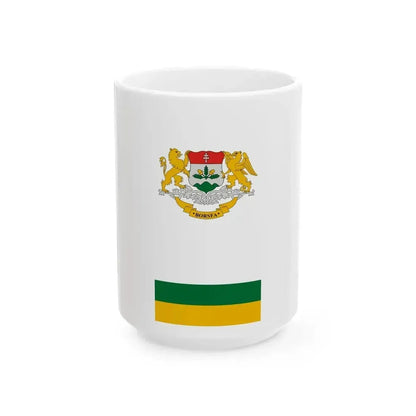 Flag of Borsfa (Hungary) White Coffee Mug 15oz - Go Mug Yourself