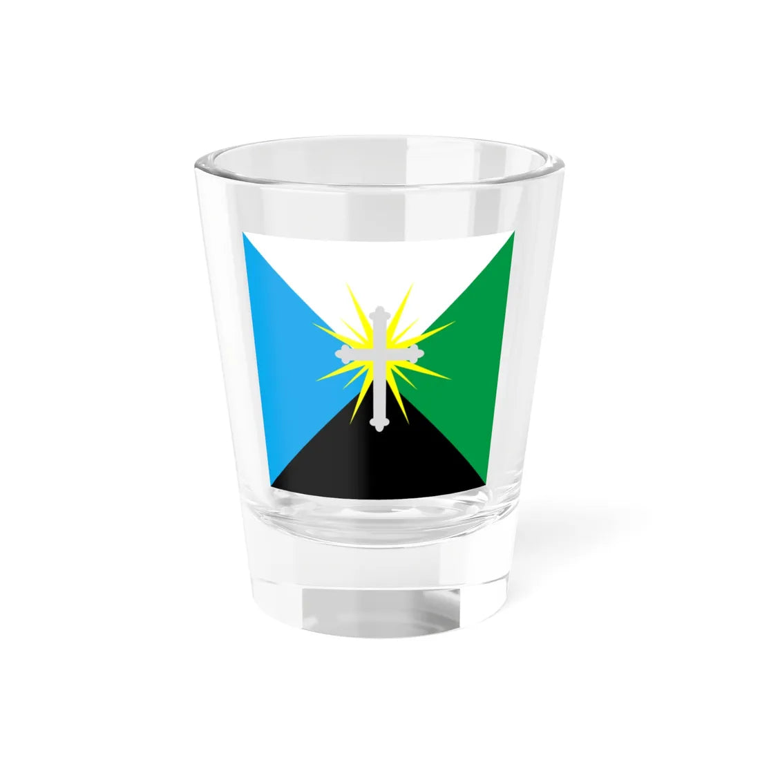 Flag of Boryslav (Ukraine) Shot Glass 1.5oz 1.5oz - Go Mug Yourself
