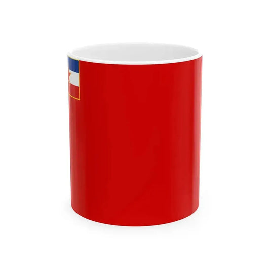Flag of Bosnia and Herzegovina 1946-1992 3-2 (Bosnia and Herzegovina) White Coffee Mug 11oz - Go Mug Yourself