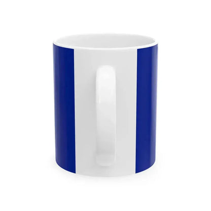 Flag of Bosnia and Herzegovina as Paths (Bosnia and Herzegovina) White Coffee Mug - Go Mug Yourself
