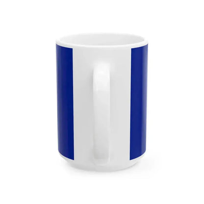 Flag of Bosnia and Herzegovina as Paths (Bosnia and Herzegovina) White Coffee Mug - Go Mug Yourself