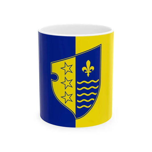 Flag of Bosnian Podrinje (Bosnia and Herzegovina) White Coffee Mug 11oz - Go Mug Yourself