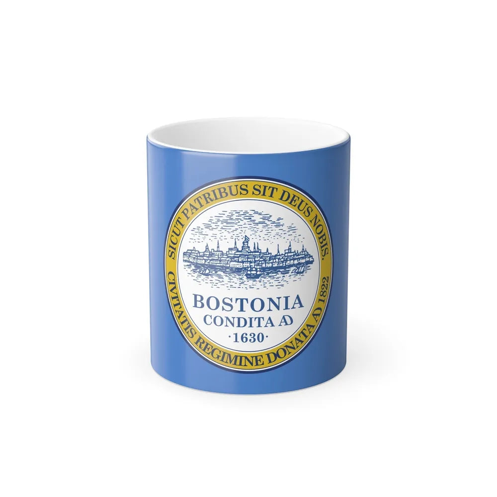 Flag of Boston - Color Changing Coffee Mug-11oz-Go Mug Yourself