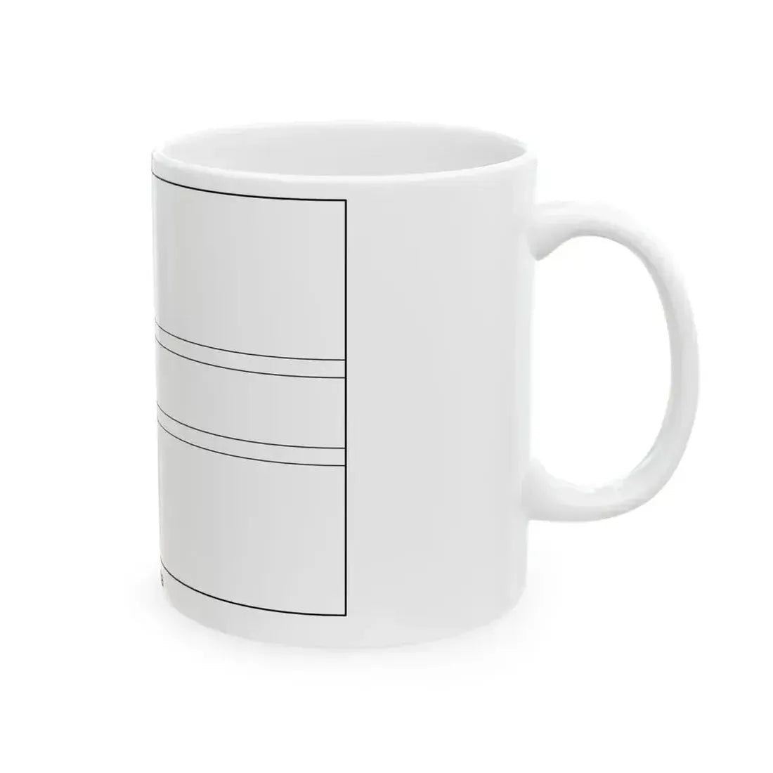 Flag of Botswana colouring page (Botswana) White Coffee Mug - Go Mug Yourself