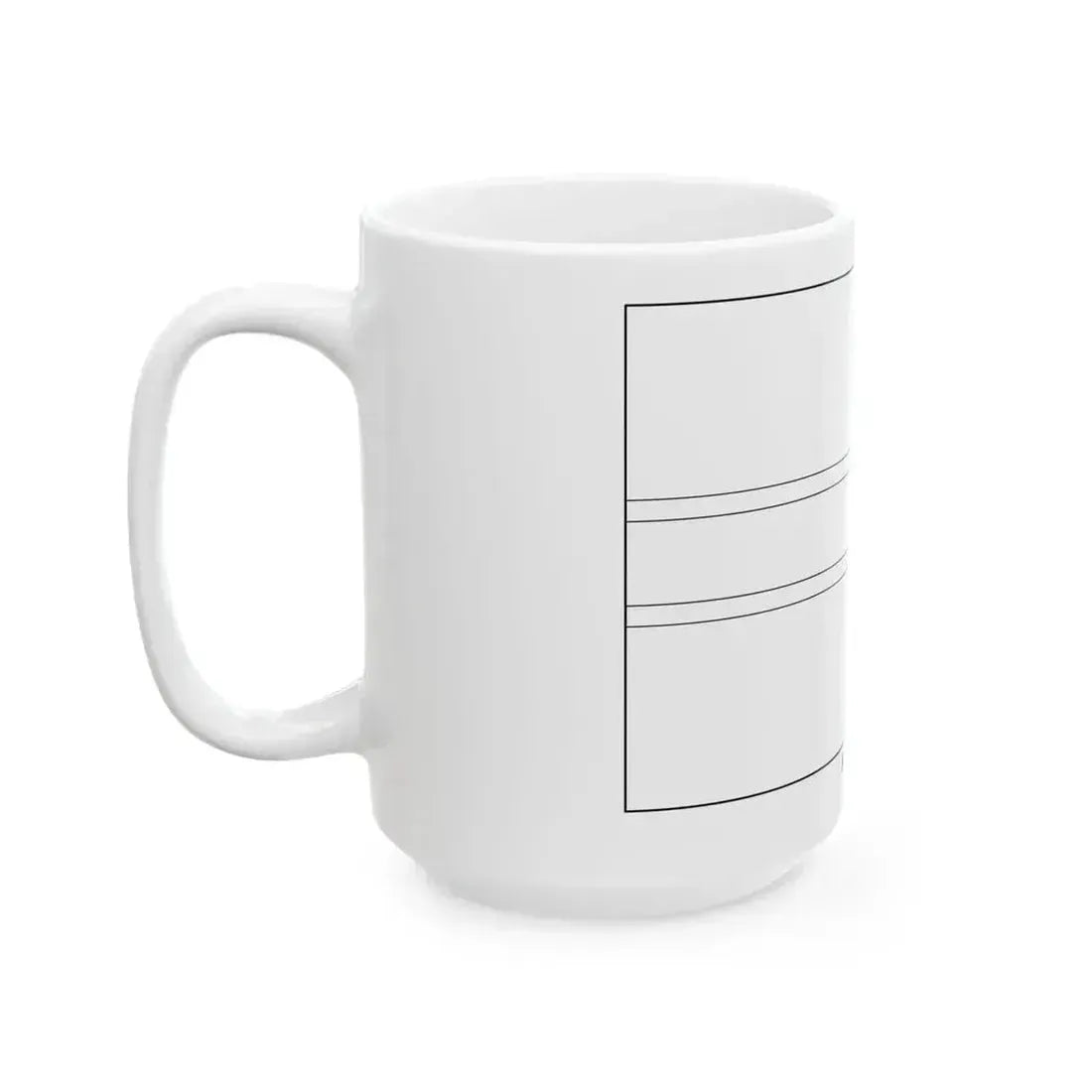 Flag of Botswana colouring page (Botswana) White Coffee Mug - Go Mug Yourself