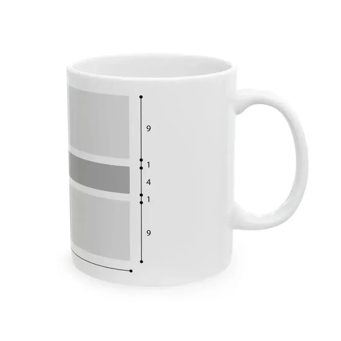 Flag of Botswana construction (Botswana) White Coffee Mug - Go Mug Yourself