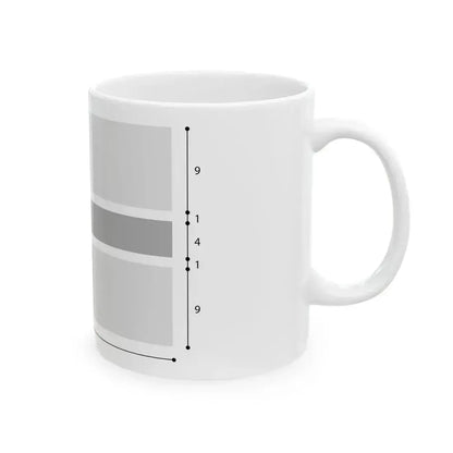 Flag of Botswana construction (Botswana) White Coffee Mug - Go Mug Yourself
