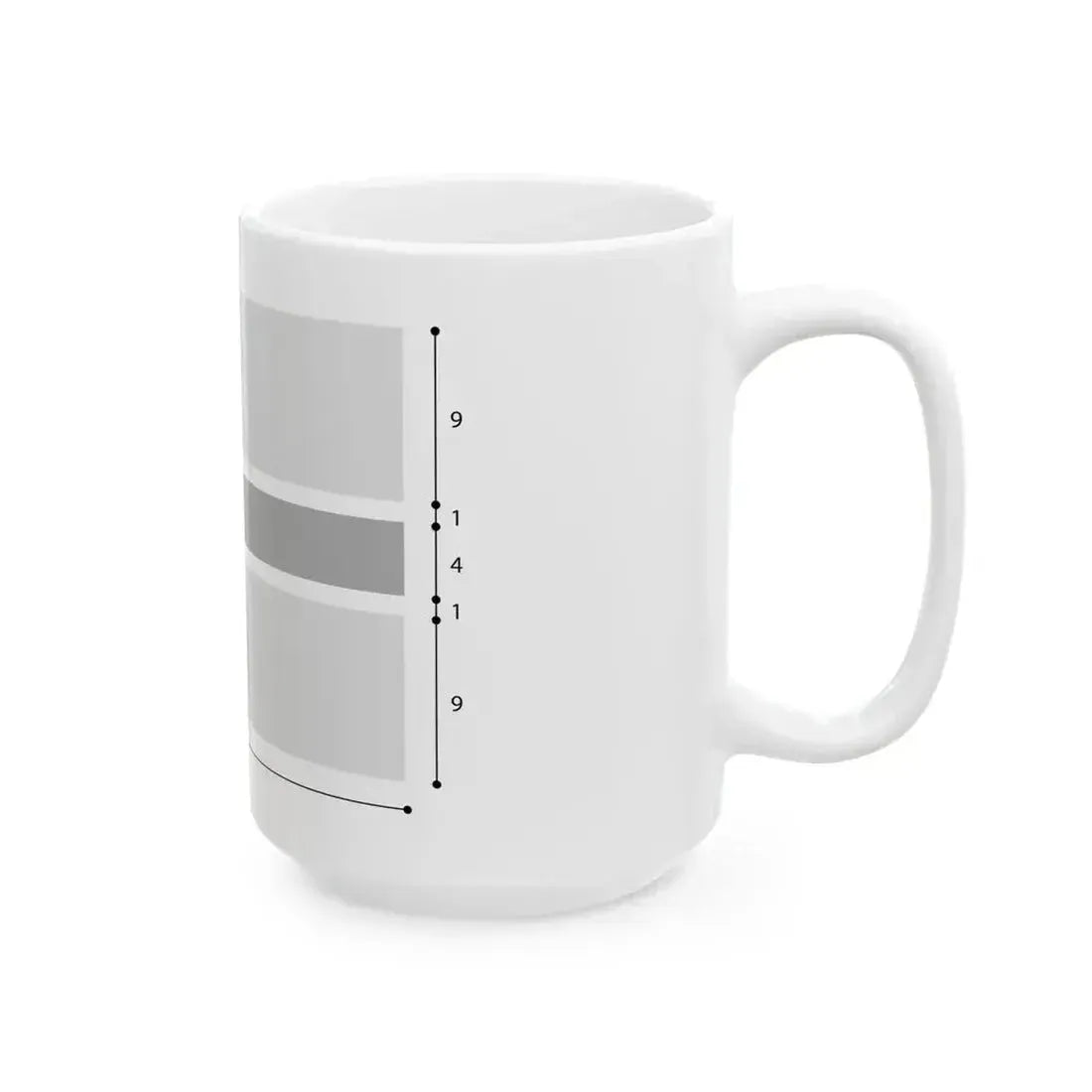 Flag of Botswana construction (Botswana) White Coffee Mug - Go Mug Yourself