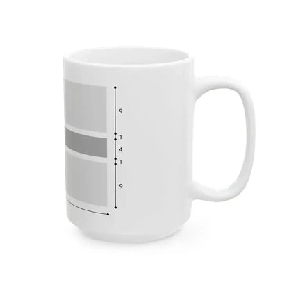 Flag of Botswana construction (Botswana) White Coffee Mug - Go Mug Yourself