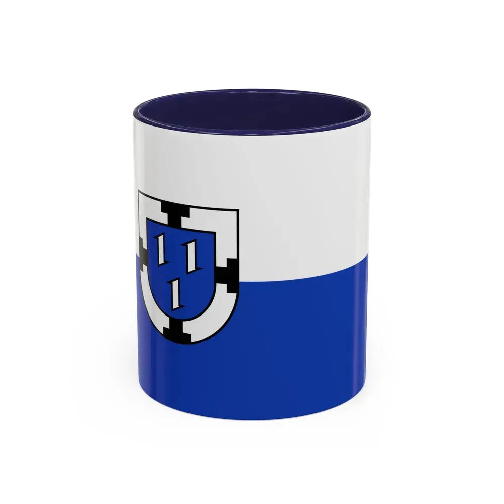 Flag of Bottrop Germany - Accent Coffee Mug 11oz Navy - Go Mug Yourself