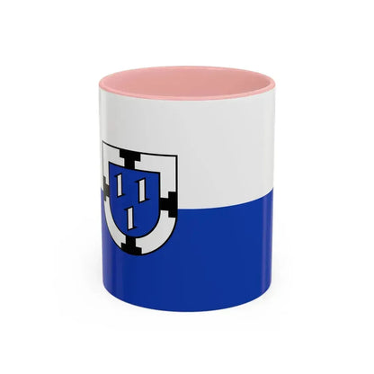 Flag of Bottrop Germany - Accent Coffee Mug 11oz Pink - Go Mug Yourself