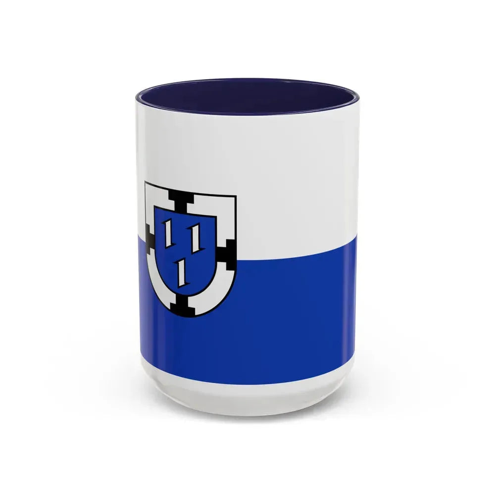 Flag of Bottrop Germany - Accent Coffee Mug 15oz Navy - Go Mug Yourself