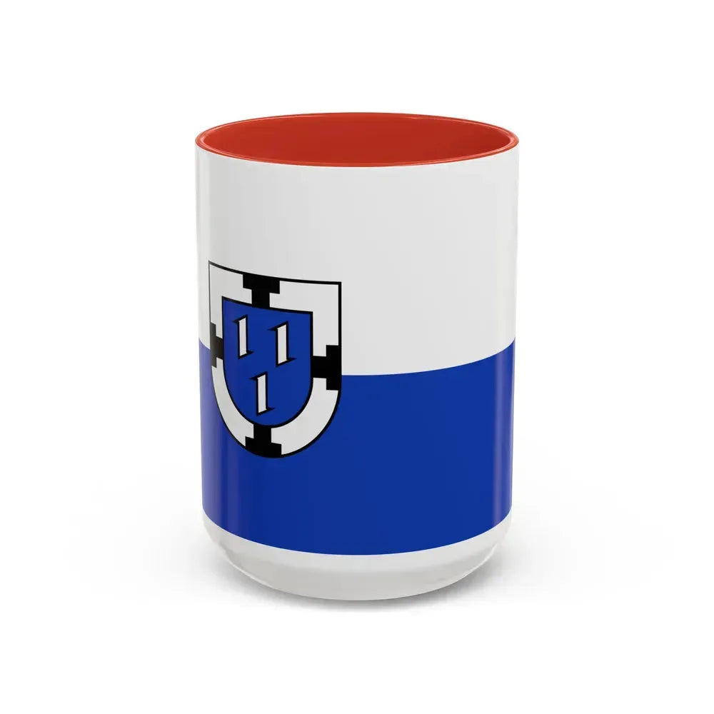 Flag of Bottrop Germany - Accent Coffee Mug 15oz Red - Go Mug Yourself