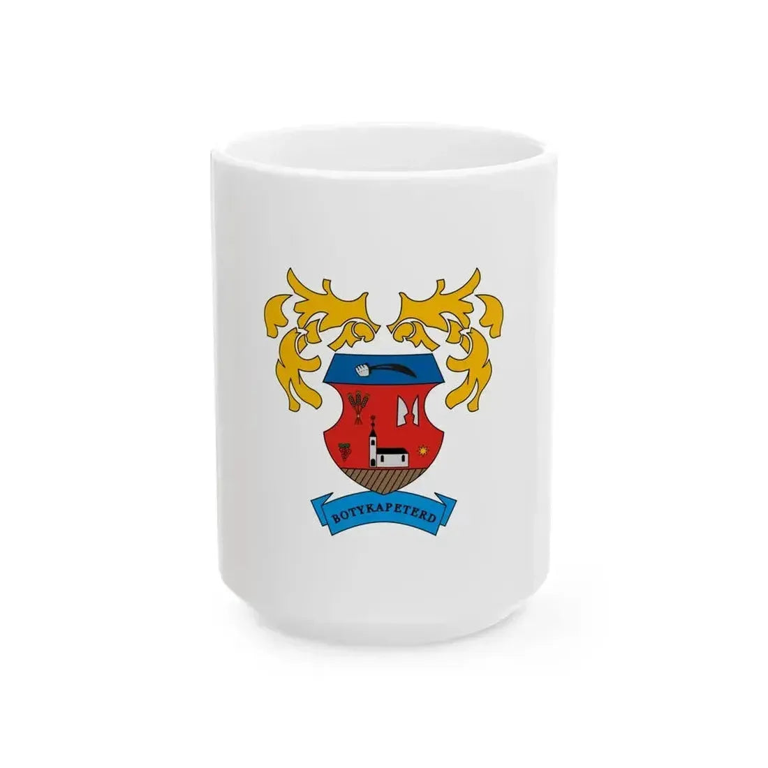 Flag of Botykapeterd (Hungary) White Coffee Mug 15oz - Go Mug Yourself