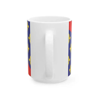 Flag of Bourbonnais (Belgium) White Coffee Mug - Go Mug Yourself