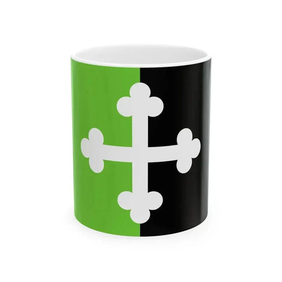 Flag of Bourg-en-Bresse (France) White Coffee Mug 11oz - Go Mug Yourself