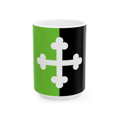 Flag of Bourg-en-Bresse (France) White Coffee Mug 15oz - Go Mug Yourself