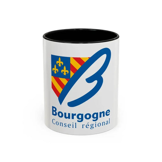 Flag of Bourgogne France 2 - Accent Coffee Mug 11oz Black - Go Mug Yourself