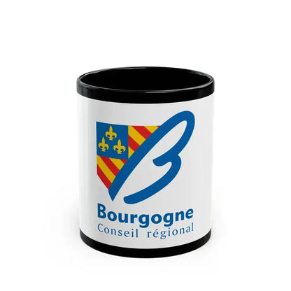 Flag of Bourgogne France 2 - Black Coffee Mug 11oz - Go Mug Yourself