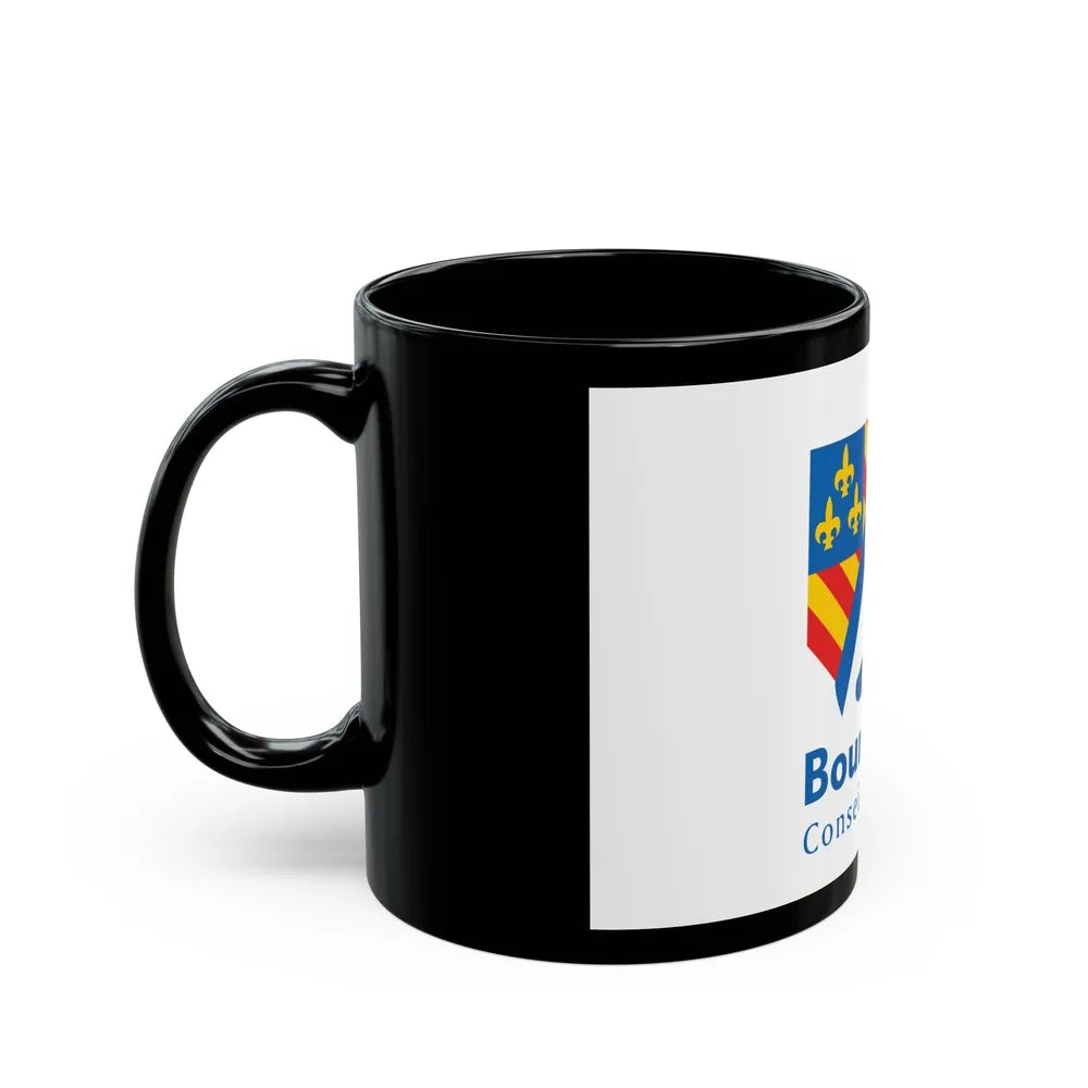 Flag of Bourgogne France 2 - Black Coffee Mug-Go Mug Yourself