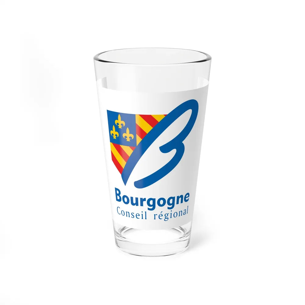 Flag of Bourgogne France 2 - Pint Glass 16oz-16oz-Go Mug Yourself