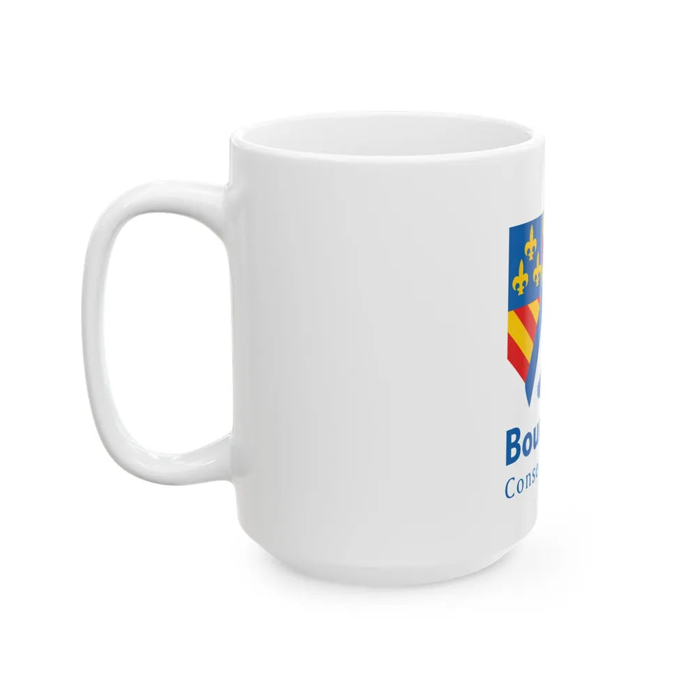 Flag of Bourgogne France 2 - White Coffee Mug-Go Mug Yourself