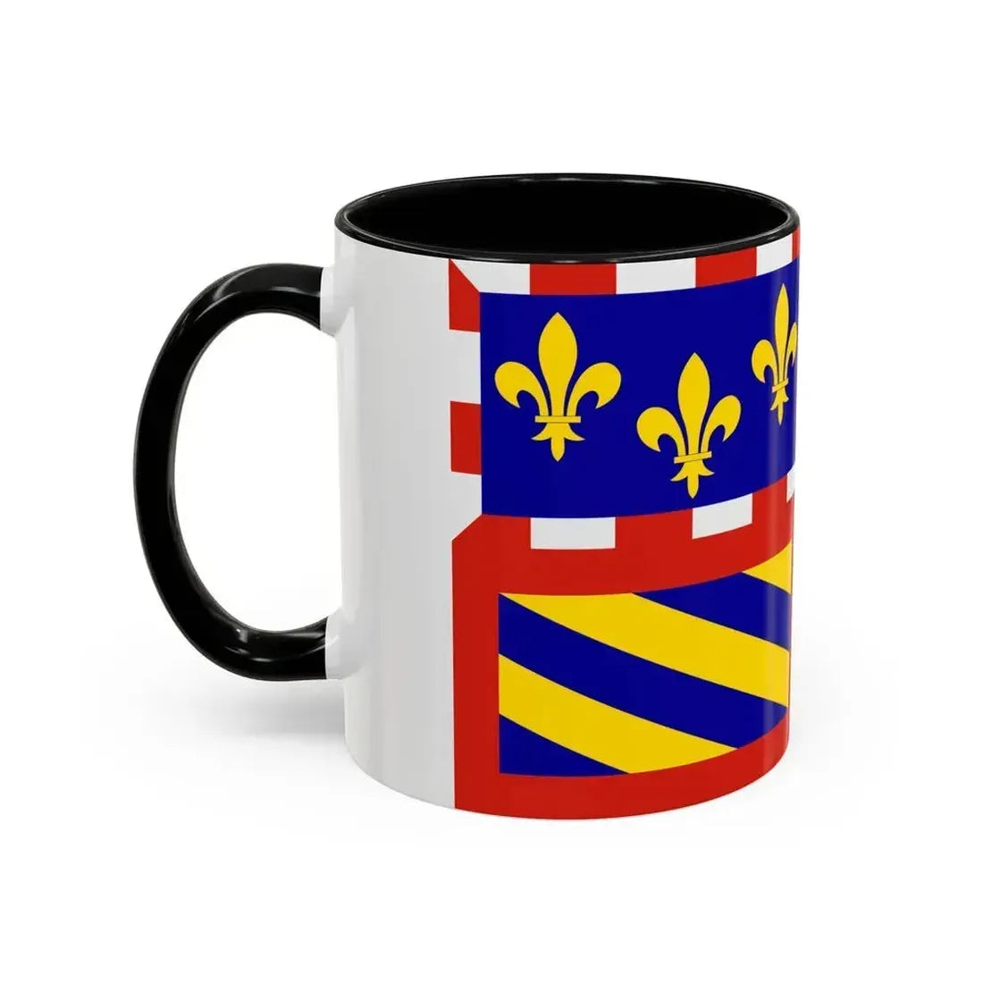 Flag of Bourgogne France - Accent Coffee Mug - Go Mug Yourself