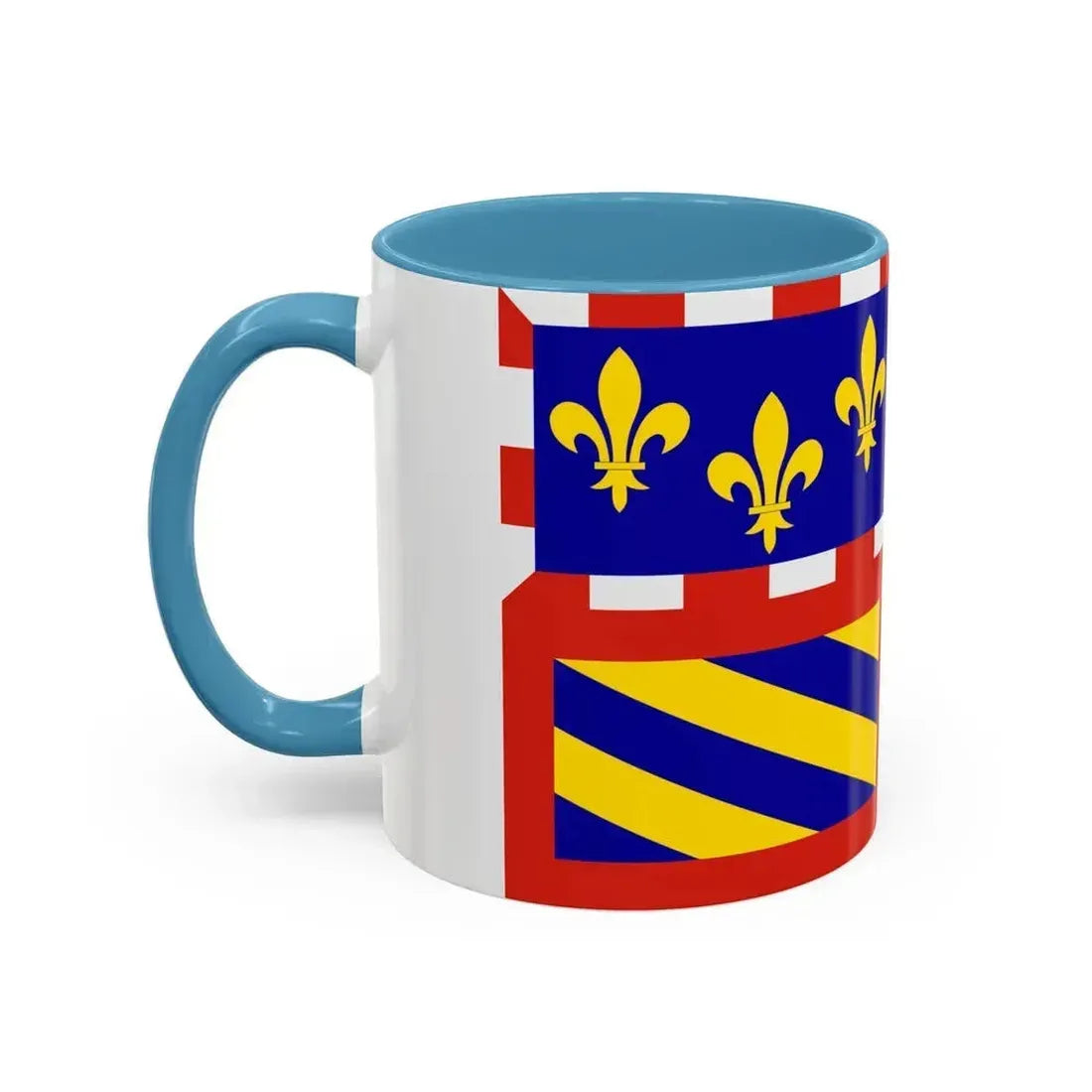 Flag of Bourgogne France - Accent Coffee Mug - Go Mug Yourself