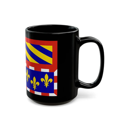 Flag of Bourgogne France - Black Coffee Mug-Go Mug Yourself