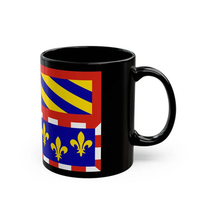 Flag of Bourgogne France - Black Coffee Mug-Go Mug Yourself