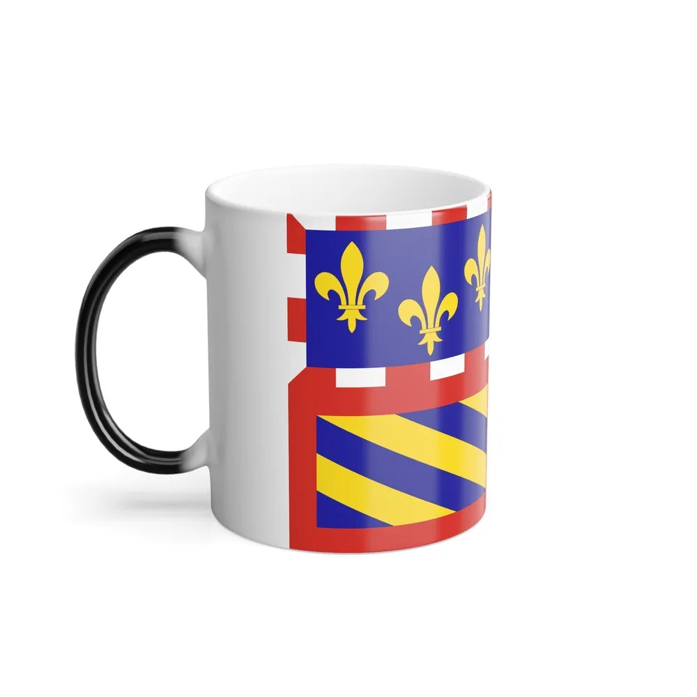 Flag of Bourgogne France - Color Changing Coffee Mug-Go Mug Yourself