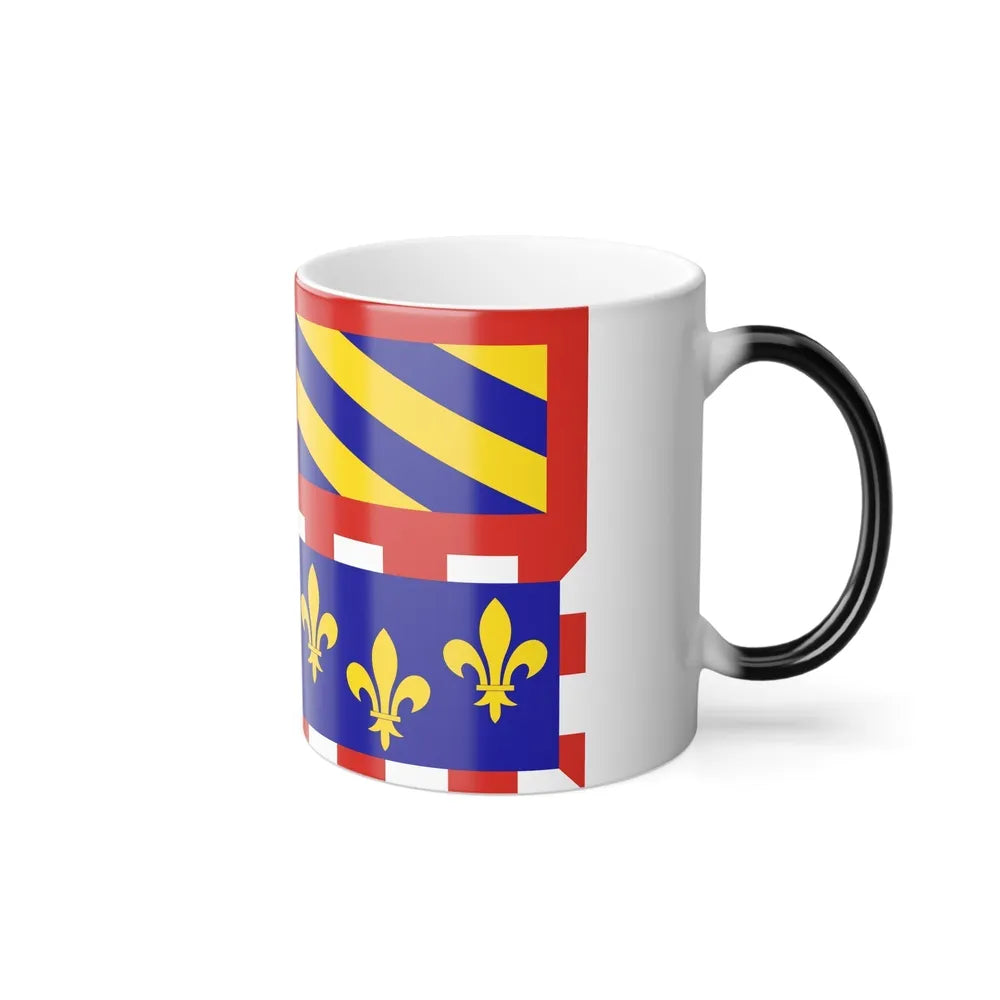 Flag of Bourgogne France - Color Changing Coffee Mug-Go Mug Yourself