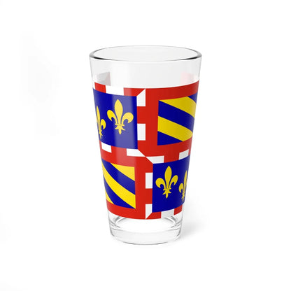 Flag of Bourgogne France - Pint Glass 16oz-16oz-Go Mug Yourself